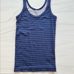 Banana Republic - royal blue and black printed tank top